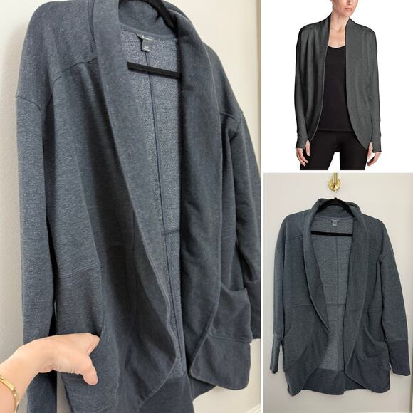 Eddie Bauer Jackets & Blazers - Eddie Bauer Loungewear Capsule Minimalist Camp Fleece Open‎ Cardigan Sweater L